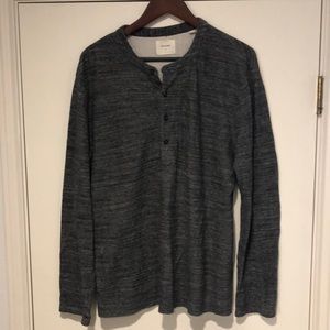 Billy Reid Henley sweater size large